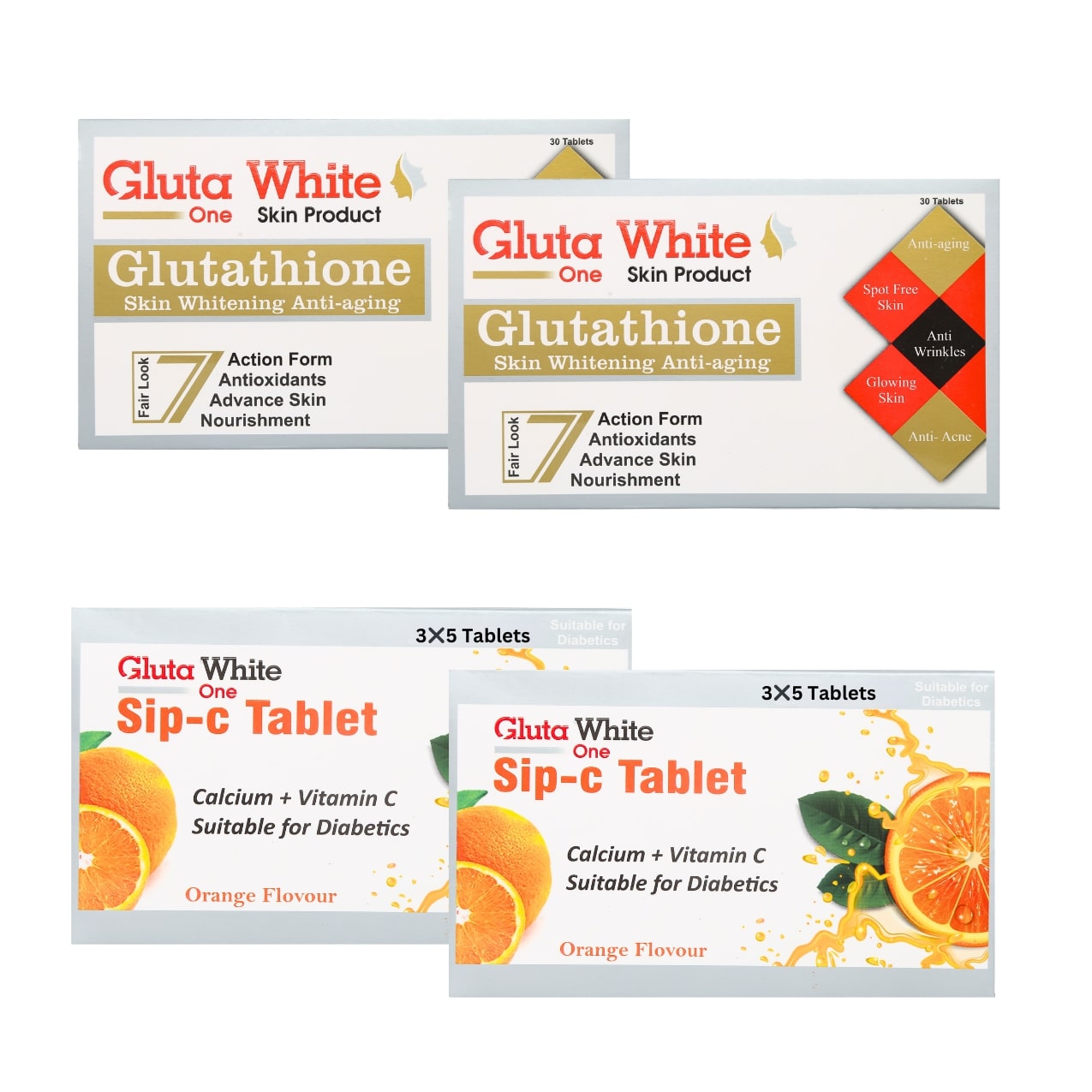 Glutathione & Vitamin C for Whitening (30-Days)
