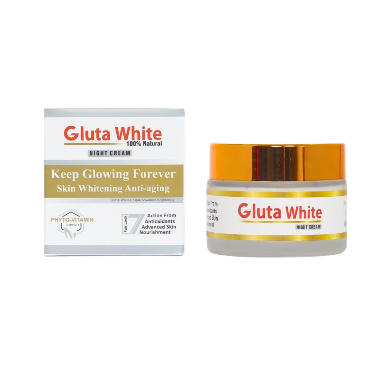 Gluta White Cream For Night Skin Care