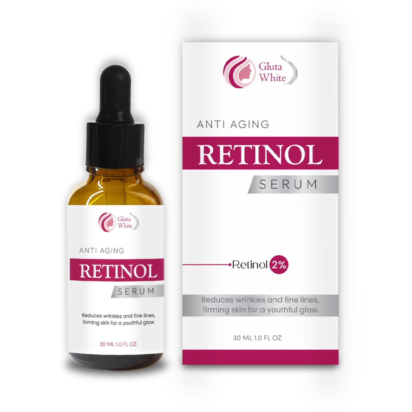 Gluta White Retinol Serum For Fine Lines & Wrinkles
