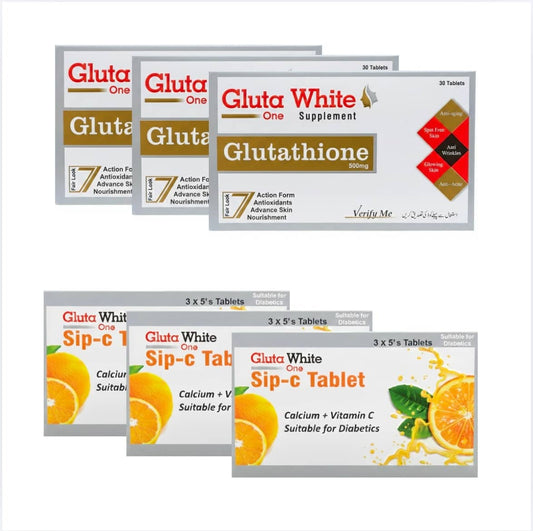 Glutathione Whitening Supplement Set ( 45 Days )